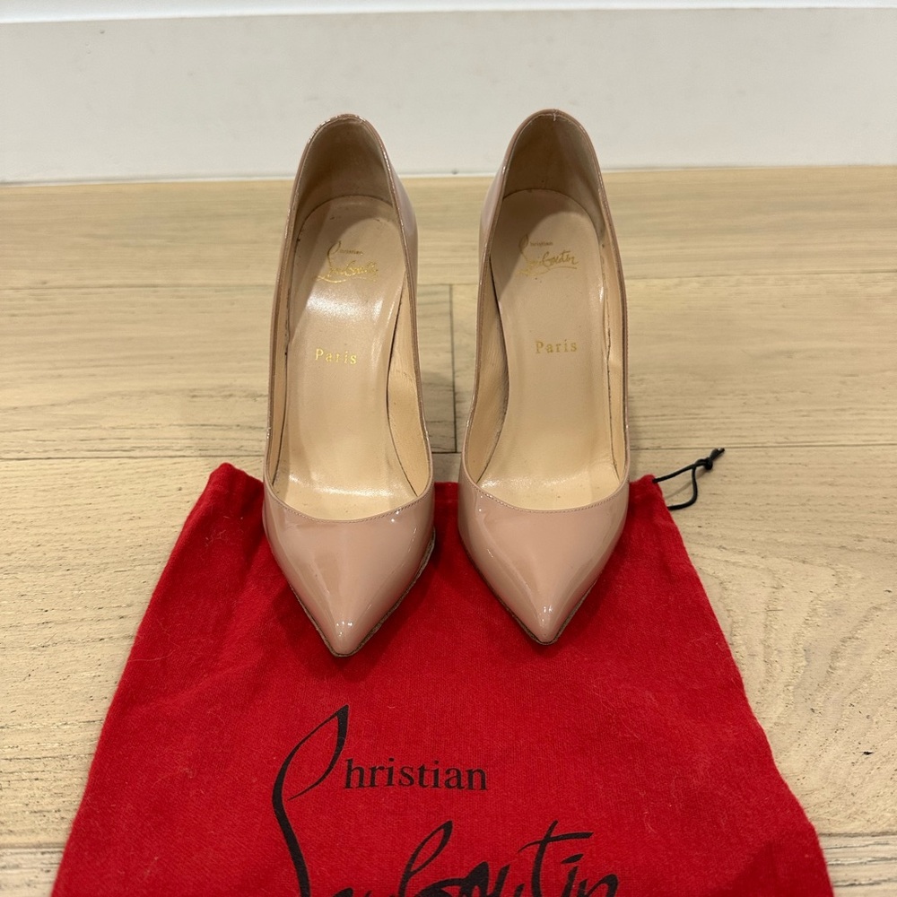 Christian Louboutin Kate 100MM Nude Pumps